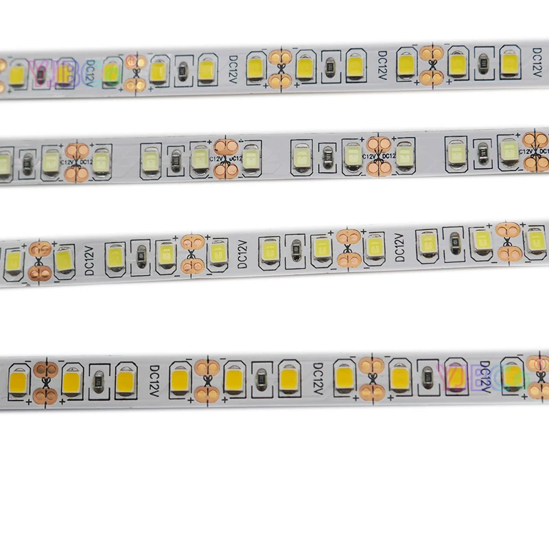 12V 24V 5m High Bright LED Strip 120 LEDs/M White/Warm White/Natural White/Red/Green/Blue 2835 SMD Flexible Lamp Tape 8mm PCB