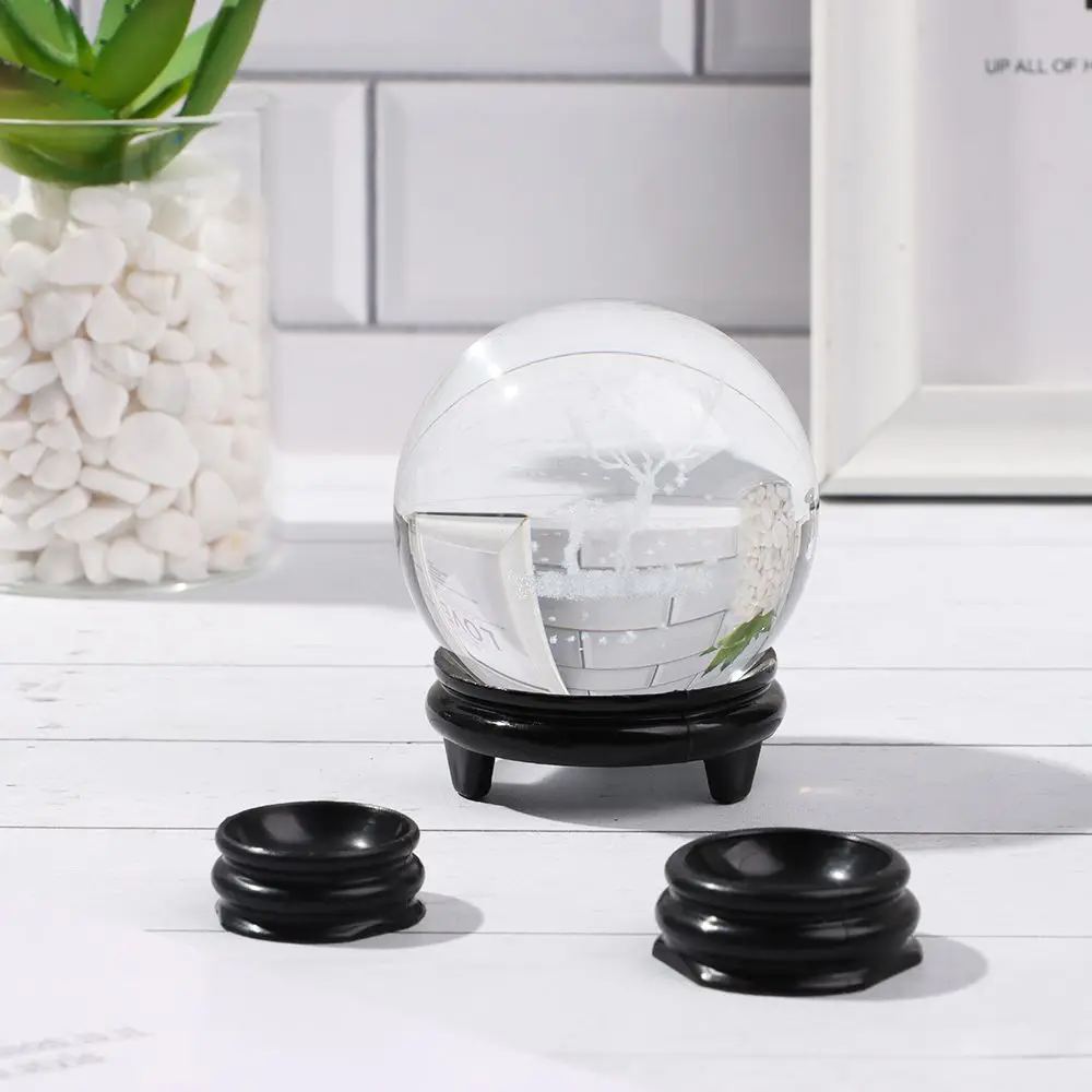 Crystal Ball Stand Display Holder Glass Sphere Stand Ball Base For Soccer Volley Ball Football Rugby