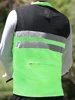 WOSAWE Men's Cycling Windbreaker Vest Lightweight Windproof Cycling Gilet Breathable Wind Coat Reflective 6