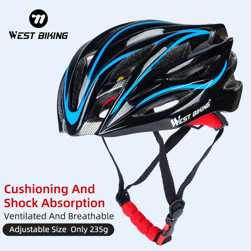 

WEST BIKING Utralight Cycling Helmet Hollow Breathable Men Women Professional Racing Helmet MTB Road Bike Motorcycle Safety Cap