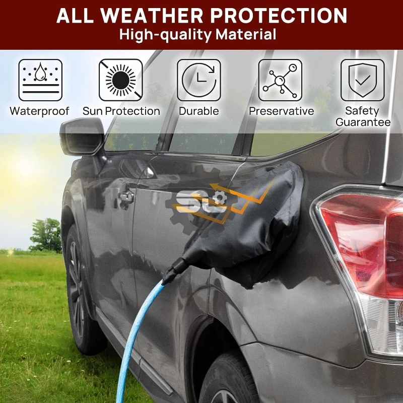 

New energy electric vehicle magnet charging shield rain and snow all-weather protection charging port plug and charging gun