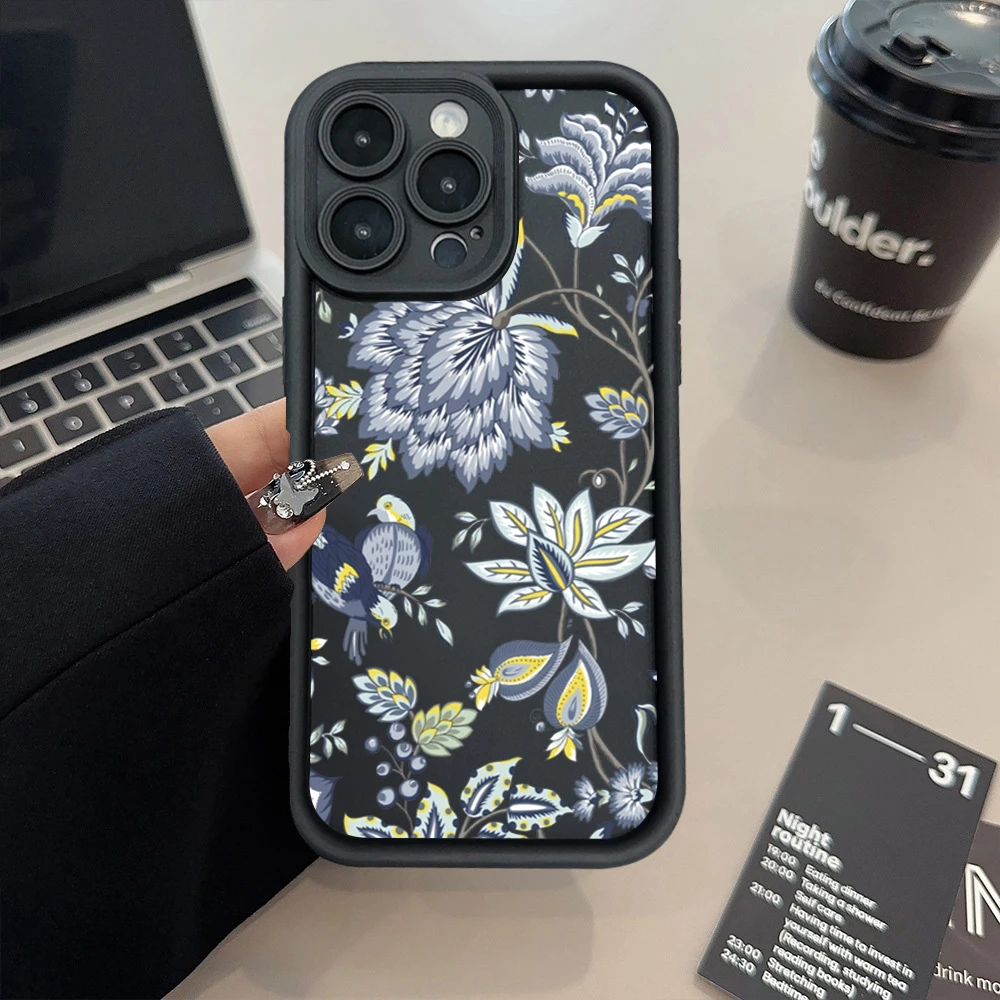 thumbnail image 1 of Funda para iPhone 16 Funda para iPhone 15 Pro Max Funda con estampado de flores para iPhone 14 13 12 11 XS XR X 7 8 Plus SE 2022 Funda, 1 of 5