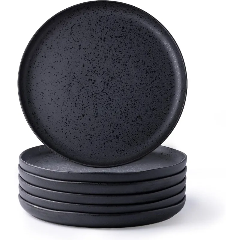 Dining Dish Ceramic Dinner Plates Set of 6 10.5 Inch