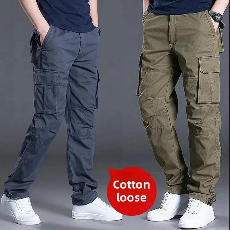 Pantalon de travail décontracté résistant multi-poches pour pêche et loisirs outdoor