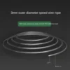 Racing Fitness Jump Rope, Adult Exercise Aerobic Exercise, Adjustable Wire Rope Wear Resistant, Self-locking Double Bearing 5