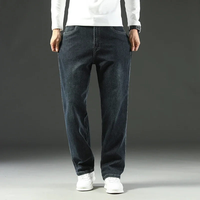 Men's Jeans 2025 Spring and Autumn Loose Straight Trousers
