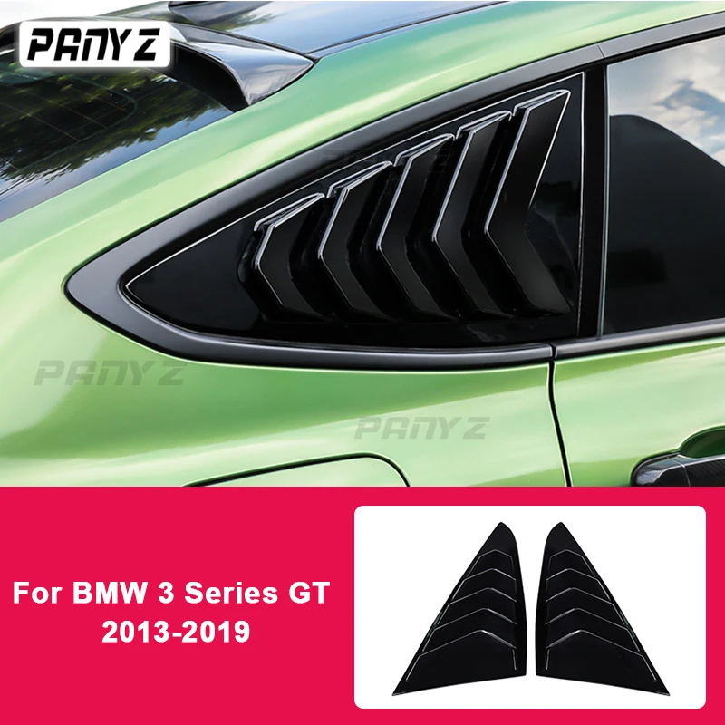 

Автомобильные аксессуары для BMW 3 серии GT F34 2013-2019, задние треугольные оконные украшения, стильные жалюзи из углеродного волокна, черные наклейки из АБС-пластика