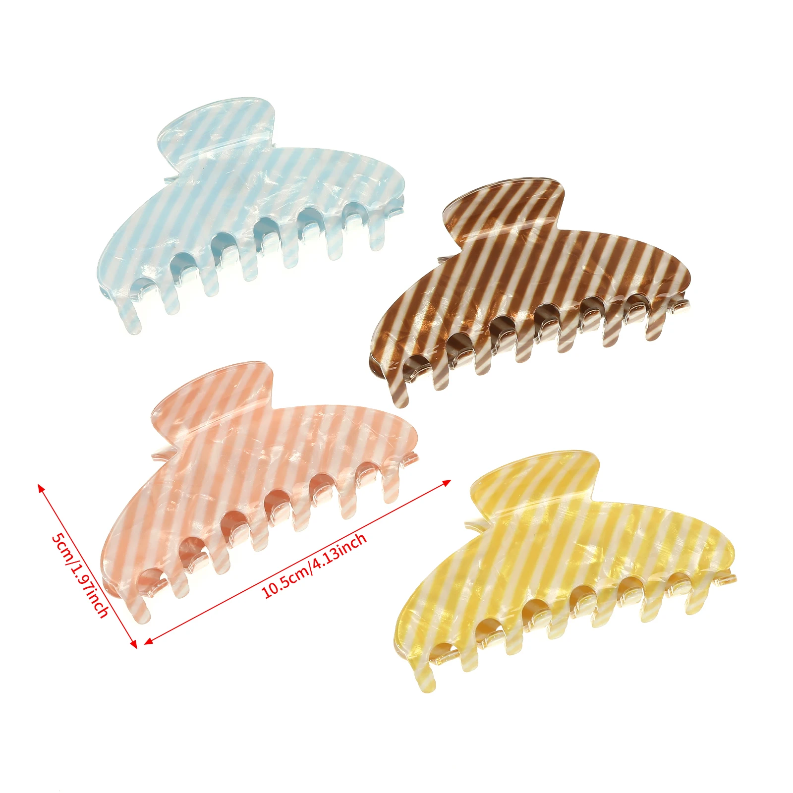 1pc Korean Style Cute Hair Claw Crab Plastic Hair Clamps Barrettes Hairpins Women Girl Hair Accessories Simple Ponytail Holder