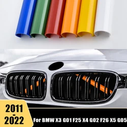 For BMW X3 G01 F25 X4 G02 F26 X5 G05 2011-2015 2016 2017 2018 2019 2020 2021 2022 Car Front Grille Cover Trim Strips Accessories