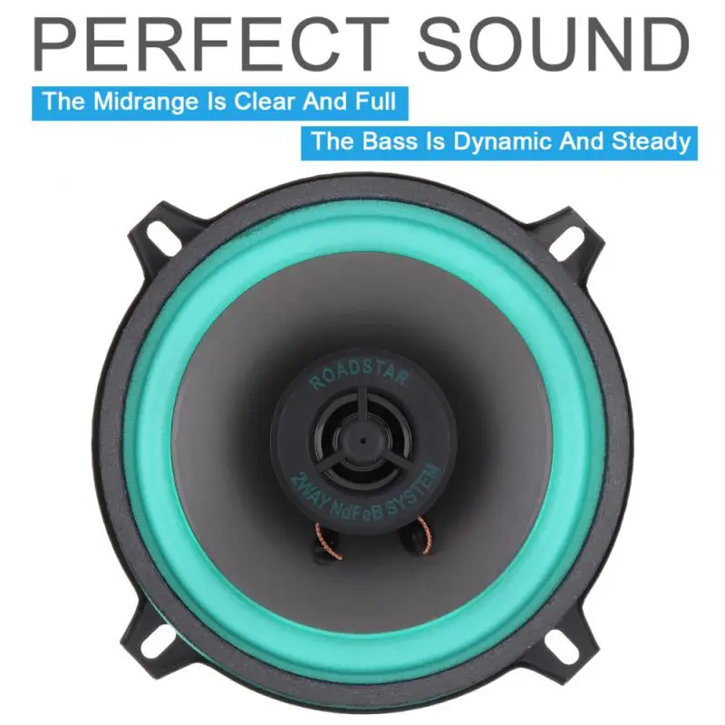 4/5/6.5 Inch 100W/160W Universal Car Horn HiFi Coaxial Speaker Vehicle Door Auto Audio Music Stereo Full Range Frequency Speaker
