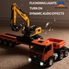 HUINA 1/18 9CH RC Alloy Pallet Truck and Excavator 2.4GHZ 9CH Remote Control Engineering Vehicle Model Children's Toy Gift 5