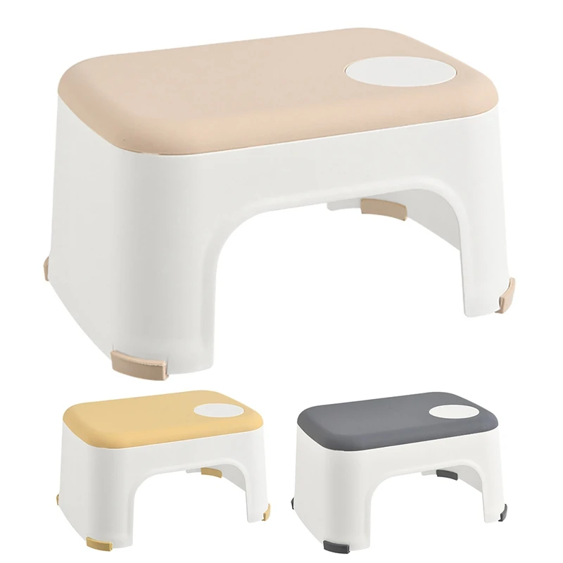 

Small Thicken Plain Children Stools Changing Shoe Stool Non-Slip Bath Bench Child Stool For Living Room And Home