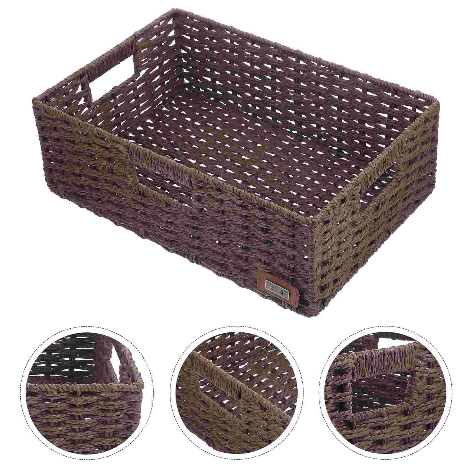 

Birthday Decoration for Girl Storage Basket Convenient Multi-function Decorative Decorate Handwoven Shelves