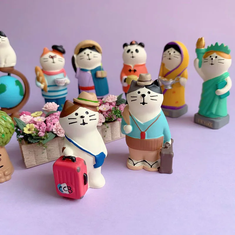 Japan Decole Travel Round the World Japan Miniature Figurines Resin