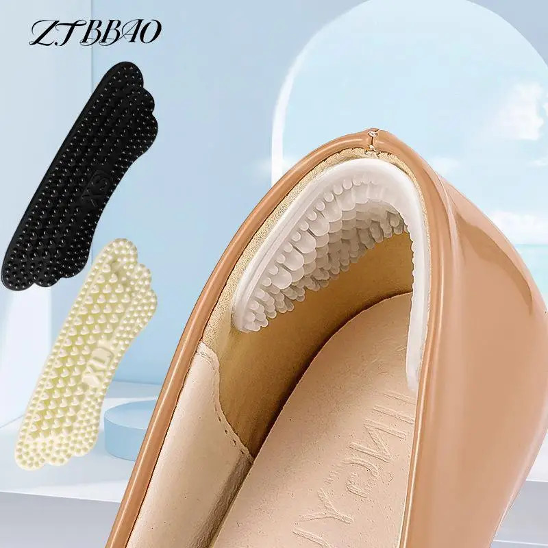 

1Pair Silicone Heel Stickers Heels Grips For Women Men Anti Slip Heel Cushions Non-Slip Inserts Pads Foot Heel Care Protector