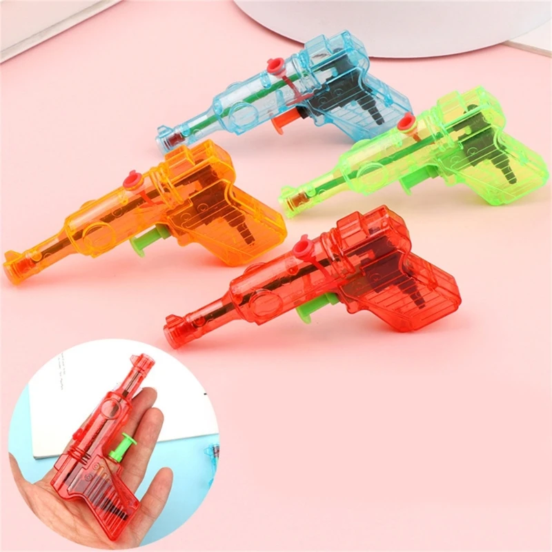 5 Pcs Children's Toy Water Guns Mini Transparent Squirt Water Guns Kids Summer Outdoor Fight Beach Blaster Toy Fight Toy 2