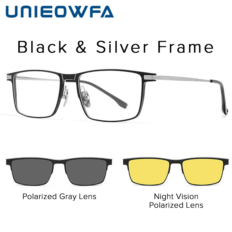 Unieowfa-男性用の厚いフレーム矯正サングラス、大きくて大きな大きなアセテート、アトムフォード偏光、uv400保護サングラス、プログレッシブメガ