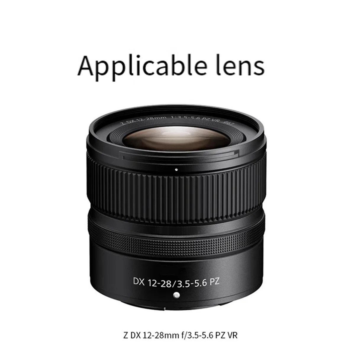 뜨거운 판매 HB-112 총검 렌즈 후드 꽃잎 렌즈 그늘 Z DX 12-28mm F3.5-5.6 PZ VR 렌즈 Z30 Z50 ZFC Z5 Z7 Z6 II Z8 Z9