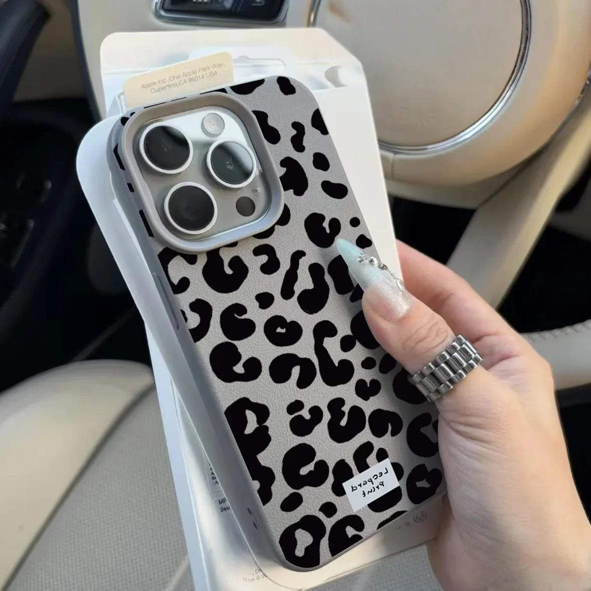 Classic Black Pink Leopard Pattern Phone Case Cover