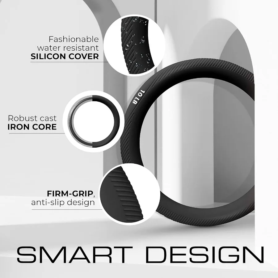 Power Ring 10lbs, Weight Ring, Weighted Circle, Kettlebell for Yoga Exercise, Aerobics, Home Fitness, Core Training