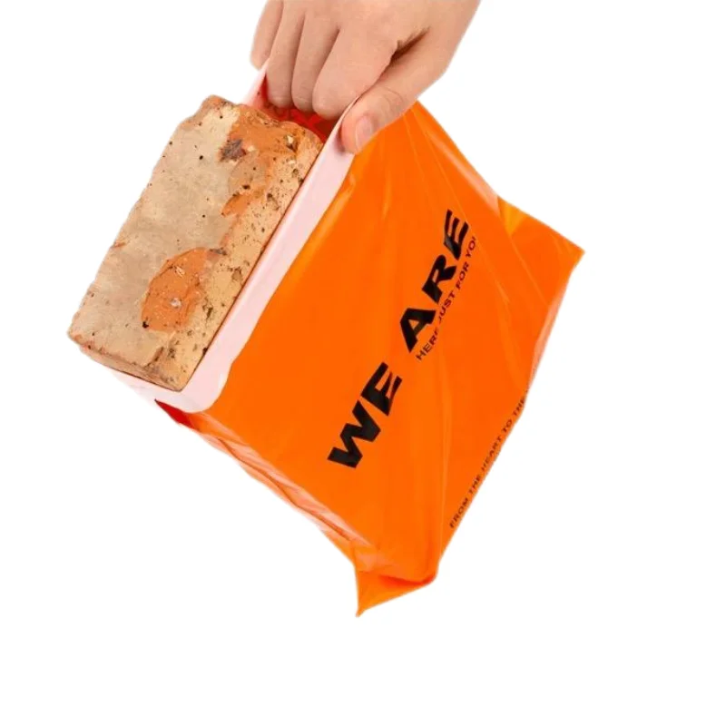 Orange Envelope Courier Shipping Packaging Bags Poly Mailer Bag Storage Bag Self Adhesive Seal Plastic Packaging Pouch 50Pcs