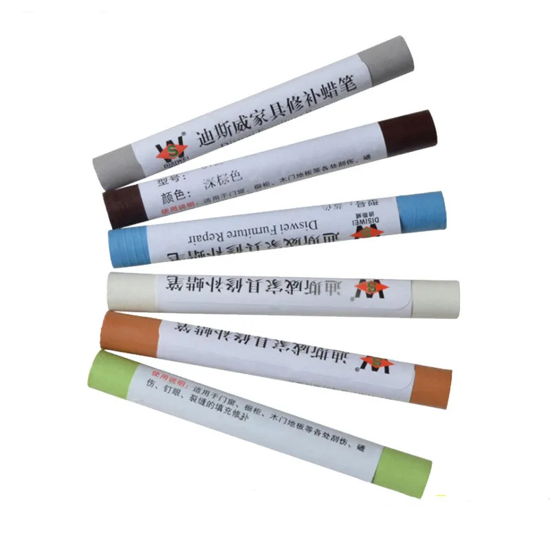 1pcsPaint crayons with wooden patches for scratches, wax wood furniture floor repair pens, wooden repair crayons,Colored crayons
