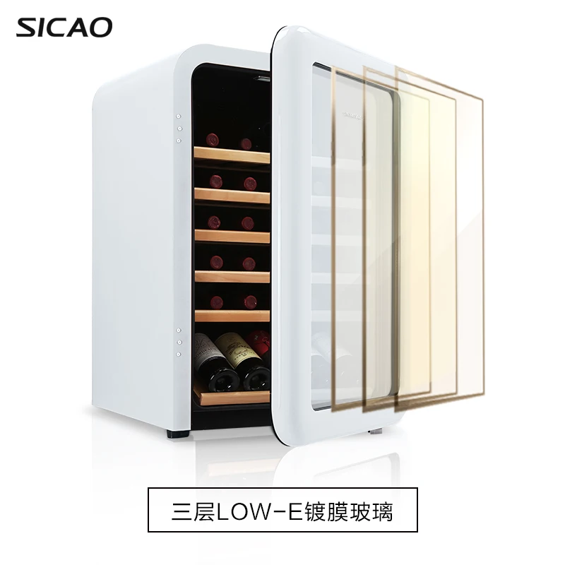 White Wine Cooler Humidor Wine Bottle Fridge Celler Refrigerator Cabinet for Home