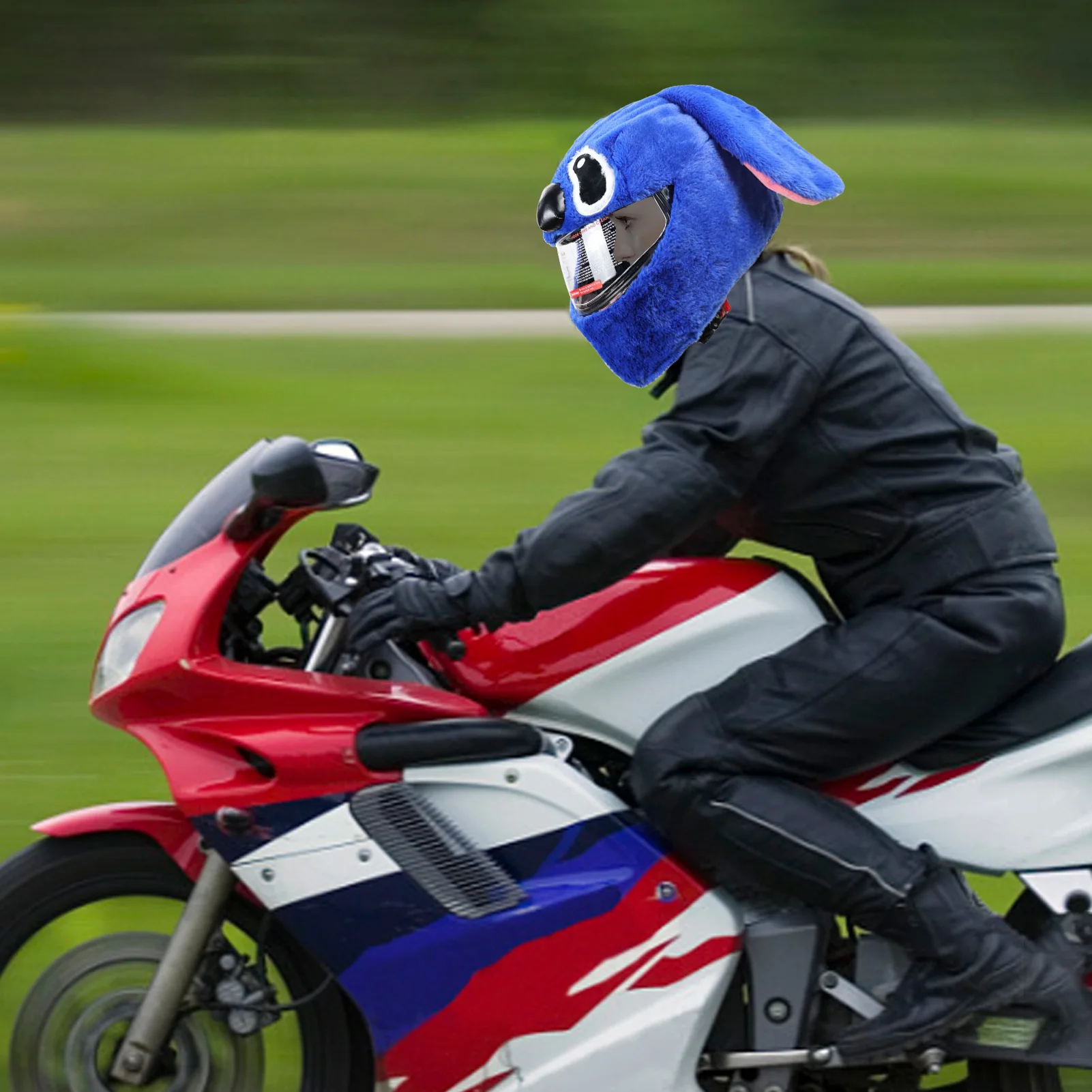 Housse de casque de moto moto drôle déventreurs étui fou housses casque  casquette crash casque drôle pull on cover yeti -  France