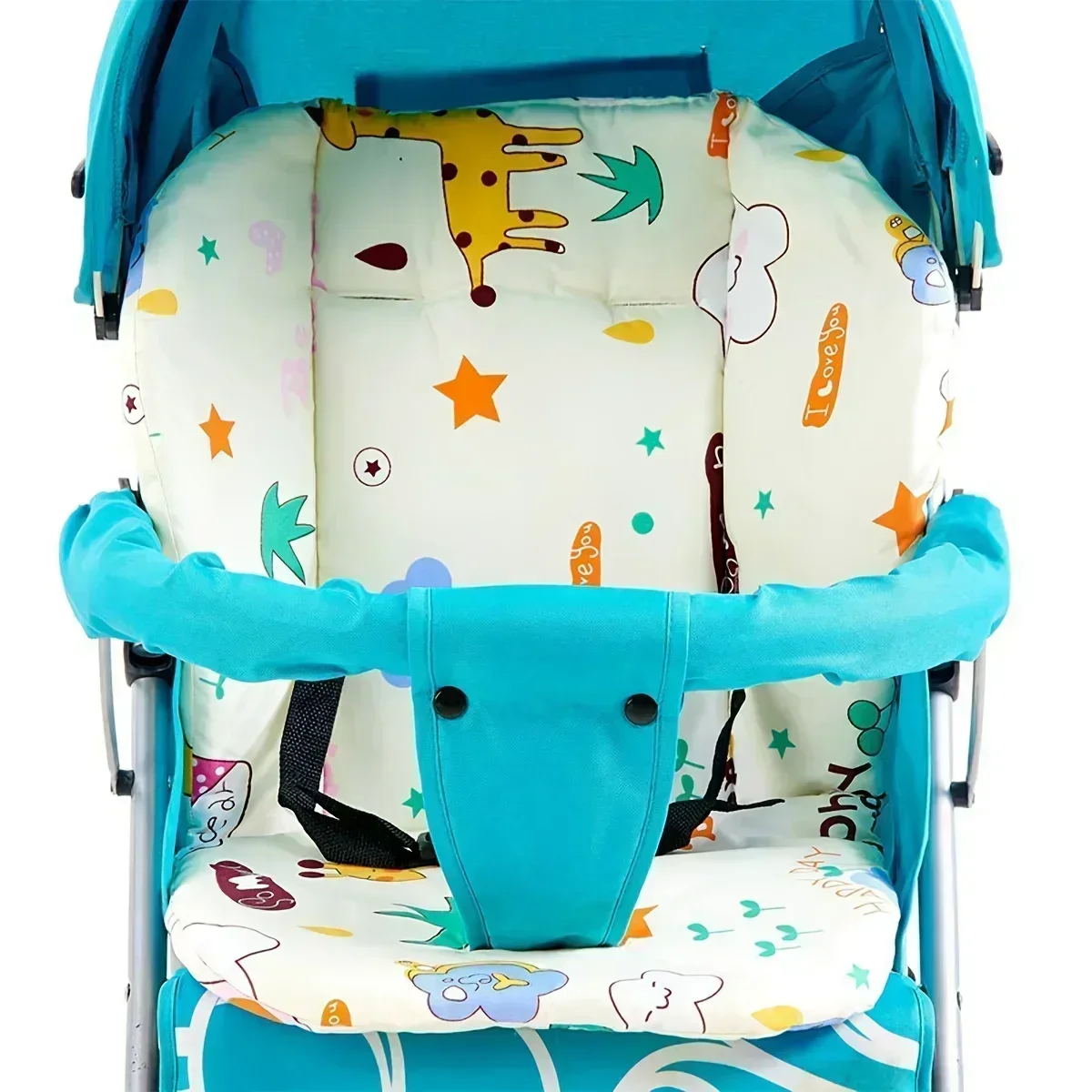 Pattern Cushion Baby Stroller Seat Cushion, Baby Cushion for High Chair, Cute Animal Soft Double-Sided Thick Cushion Breathable