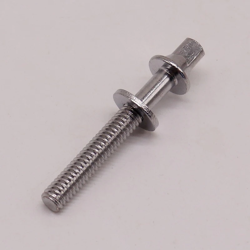 Drum Screws Drum Screw M6 Common Use Standard Outer Square Bolts 10.15.20.25.30.35.40.45.50.55MM Drum Bolts Silver Color Screw 20 Pieces