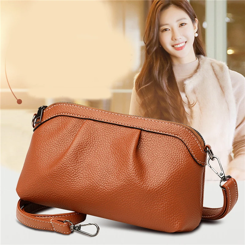 

Новая женская сумка через плечо, маленькая сумка, Корейская версия, модная универсальная сумка через плечо из мягкой кожи, Повседневная сумка высокого качества