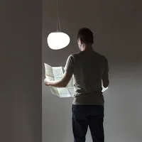 Creative White Glass Globe Pendant Light 6