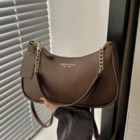 Faionable – sac à bandoulière décontracté pour femmes, sac à bandoulière Design tendance, sac sous les bras de printemps 2026, sacs à main en cuir PU souple de couleur 1