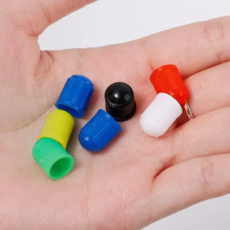 Multicolor Universal Tire Valve Caps - Durable Dust Covers