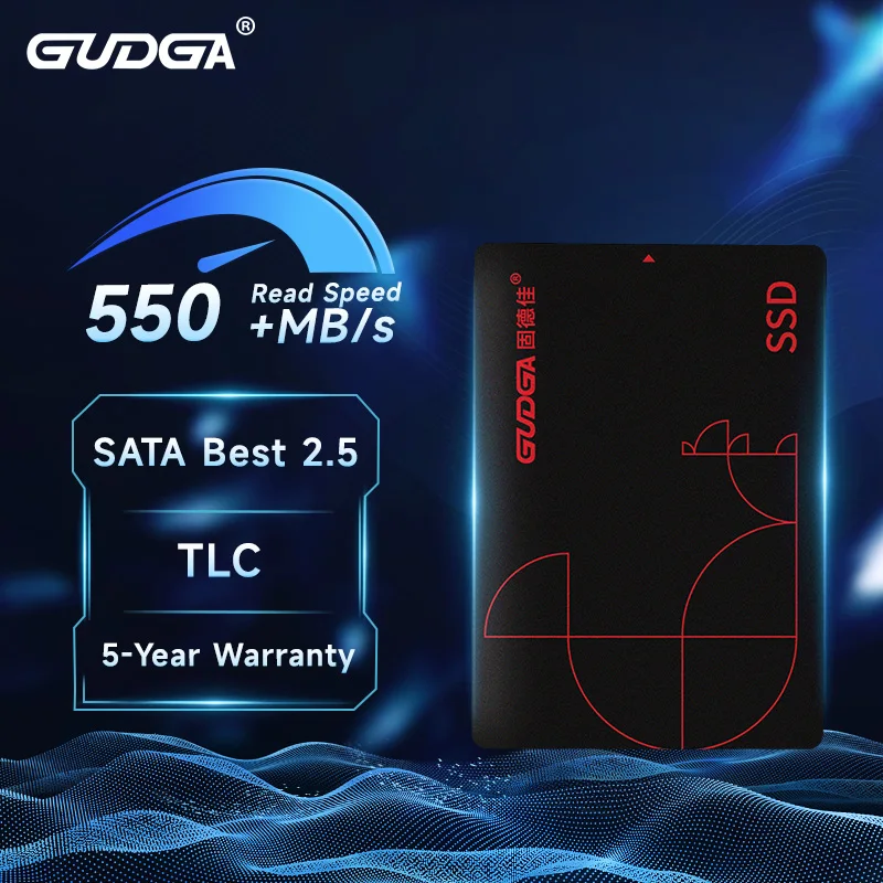 GUDGA SSD 2.5 inch SATA3 512GB 1TB 64GB 128GB 256GB Internal High Speed  Read Solid State Drives For laptop Hard Disk Desktop ssd