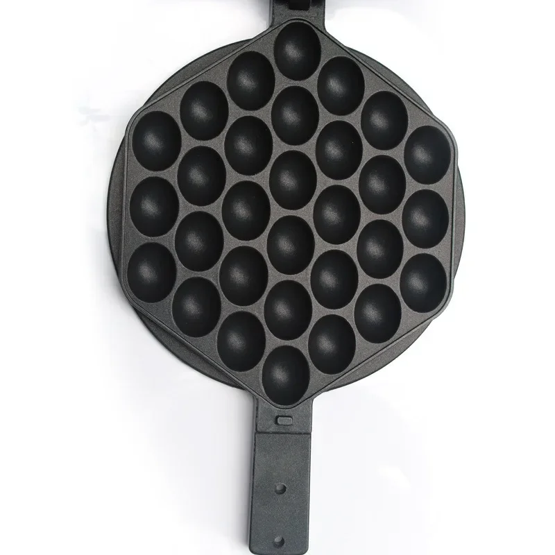 Commercial QQ Eggs Bubble Ball Baking Pan Iron Hongkong Waffle Eggette Mould Cake Mold Gas Electirc Machine Non-stick Plate Waffle Maker Baking Pan Cake Machine Baking Tray