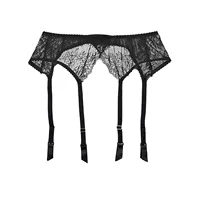 Jarretelles en dentelle pour femmes, Lingerie Sexy, sous-vêtements transparents, ceinture de taille réglable à quatre boutonnage pour bas, Lingerie 4