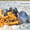 2.4Ghz RC Bulldozer 1/24 with Light & Sound Construction Diecast Engineering Car Dump Excavator Plastic/Alloy for Child‘s Gifts 3