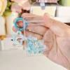 1pc Cartoon Shake Glitter Bag Keychain with Five-pointed Star Pendant  Transparent Doll Gift Bag Kawaii Toy Pendant Storage Bag 4