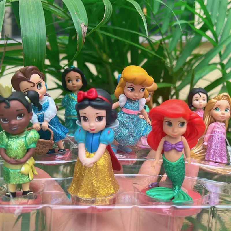 Mini Princess Toys Original Disney Cartoon Princess Collection
