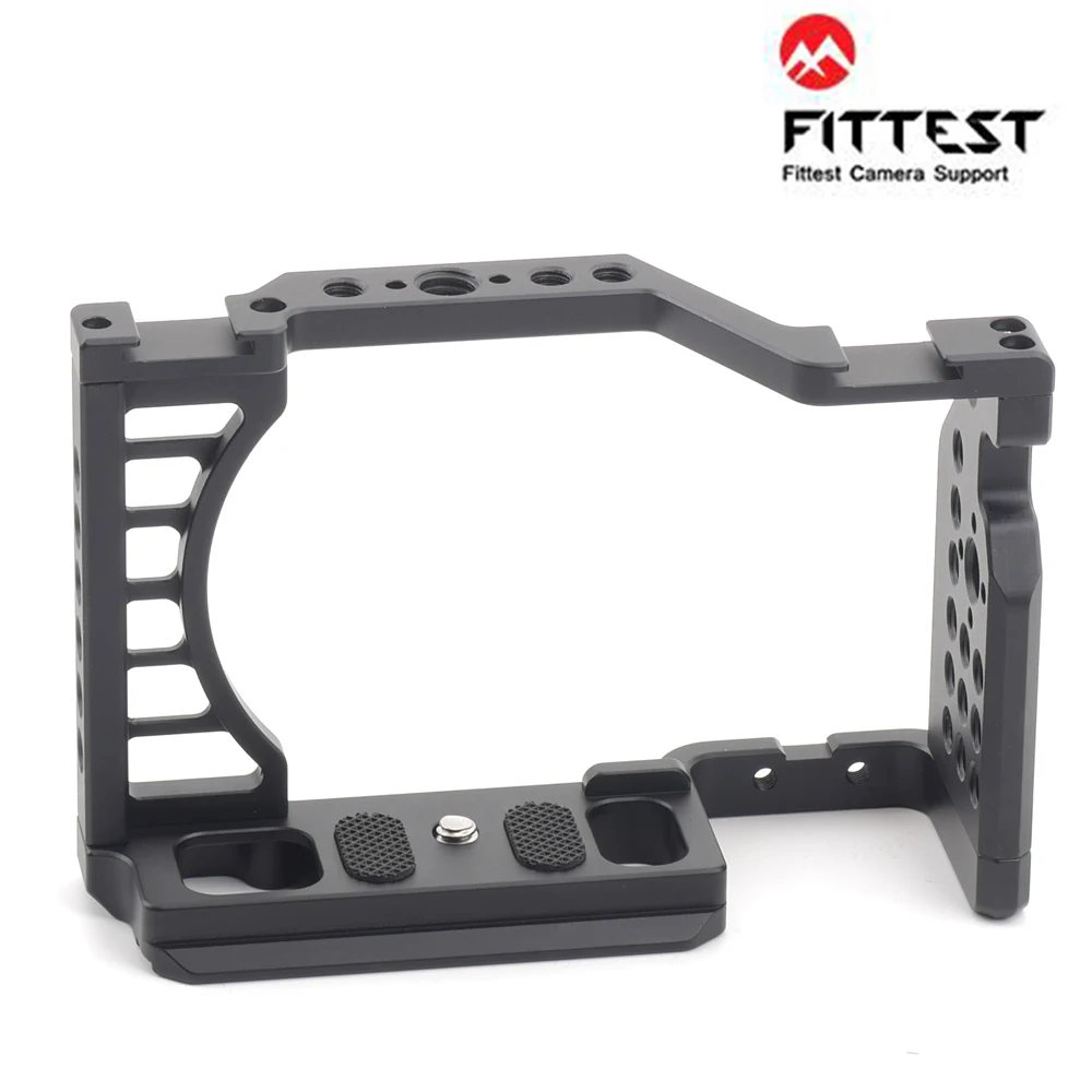 Fittest Camera Cage Per Sony Zv-E1 Camera Rabbit Case Kit Telaio Di Espansione Vertical Shot L Plate Con Foro 1/4 "3/8" Alluminio