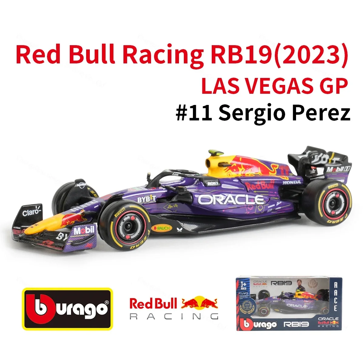 HTLNUZD 1/43 Scale Red Bull RB20 #11 Formula 1 Alloy Model Car - Die-Cast Collection With Driver Figure & Dust Cover - View #5