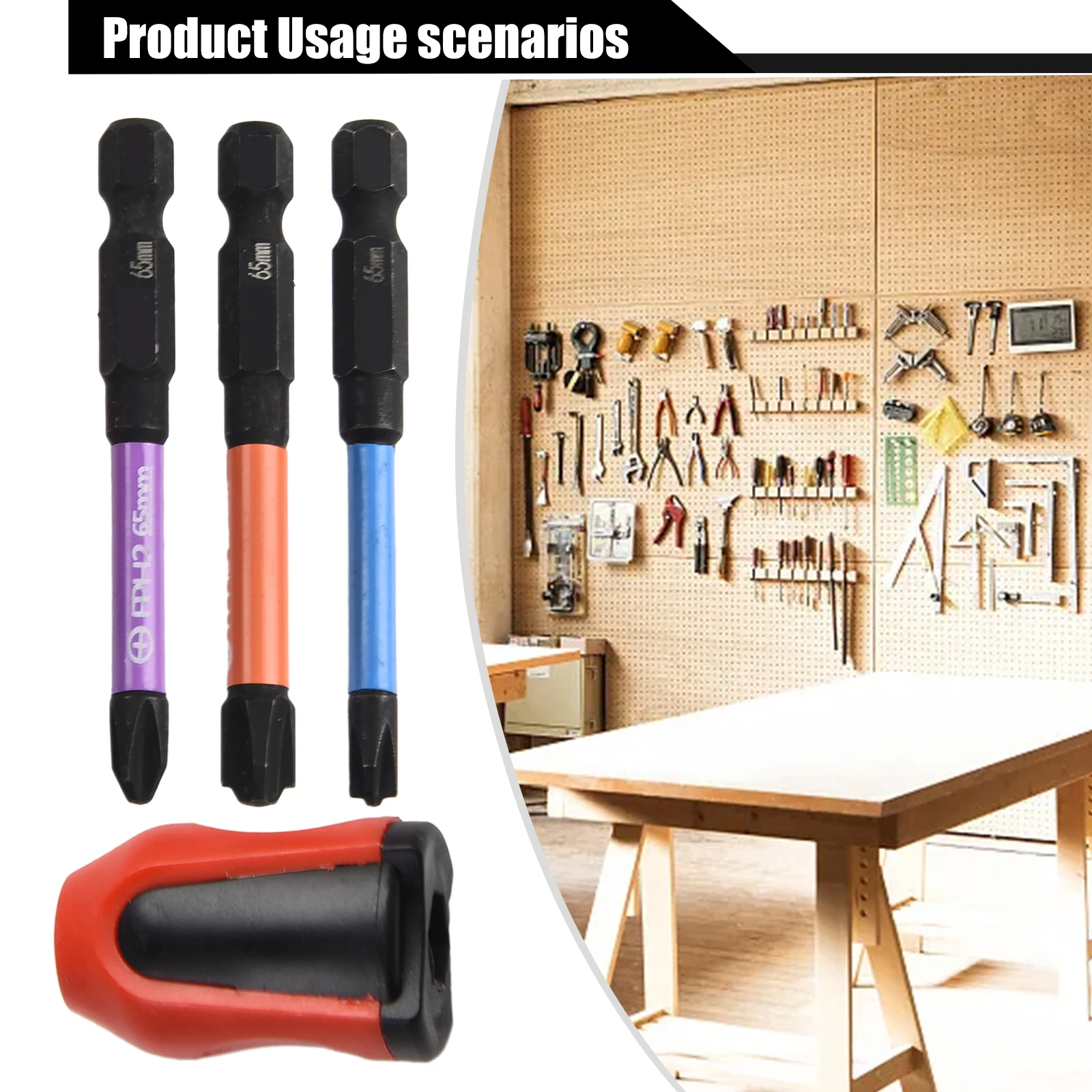 

Высококачественные стандартные насадки для отвертки, специальный крестообразный зеленый, красный, желтый, 110 мм, 4,5 мм, 65 мм, черный