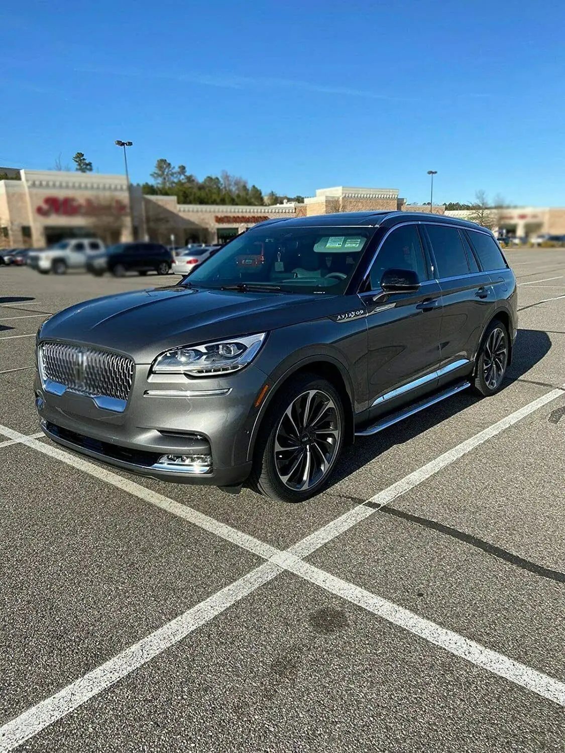 

Дверная боковая подножка Nerf Bar подходит для Lincoln Aviator 2020-2023