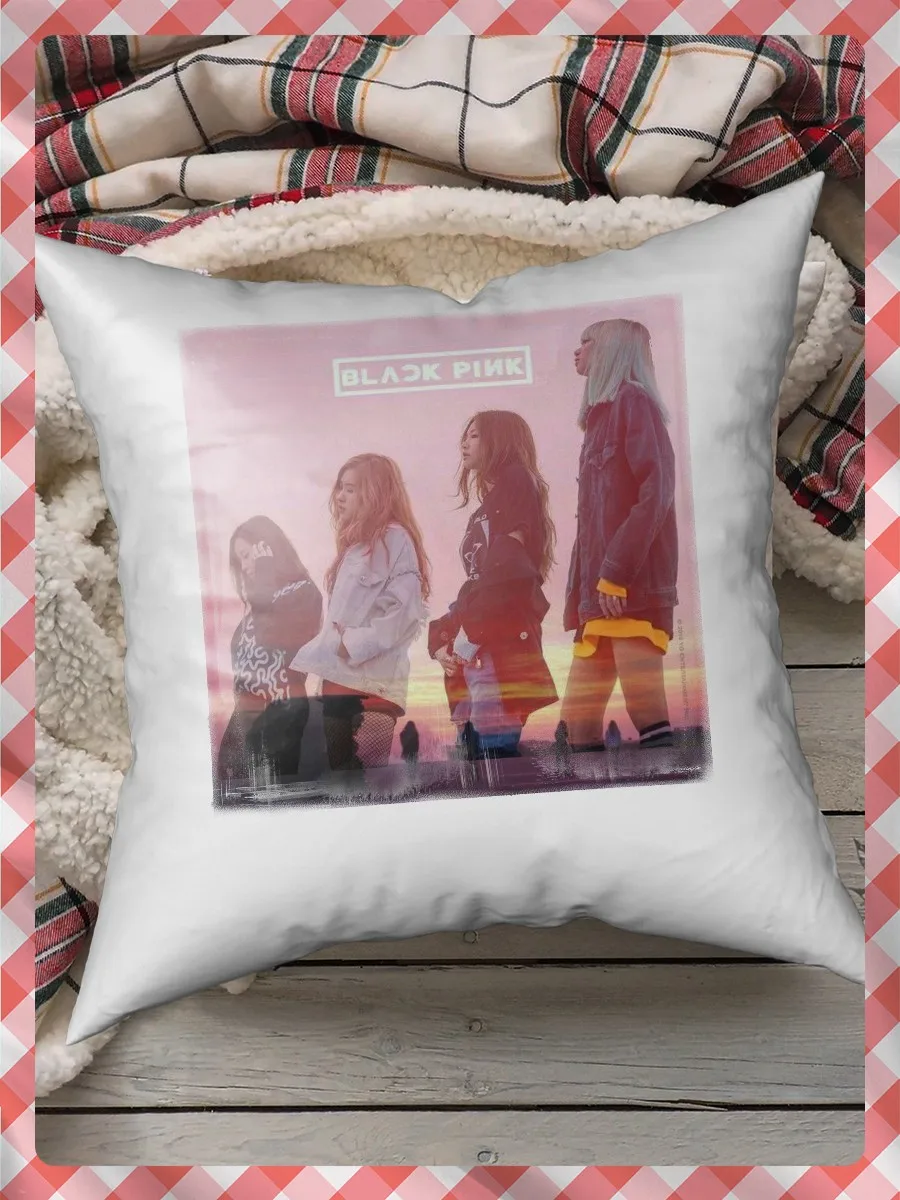 Pillow for sleep pillows printed BLACKPINK (блэкпинк K-pop girl group Fox джису розэ Jenny)-3082 pillow case gift |
