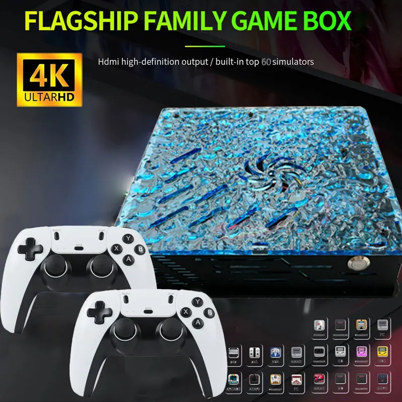 LZAKMR X10 Upgrades Home Game Box 1T 70000+ Games Support 60