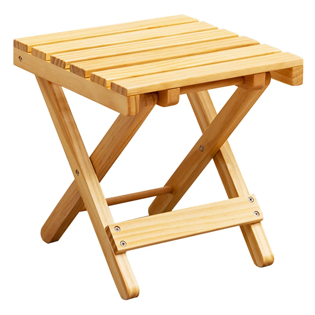 

Modern Outdoor Small Table Folding Picnic Table Wooden Plant Stand Stool