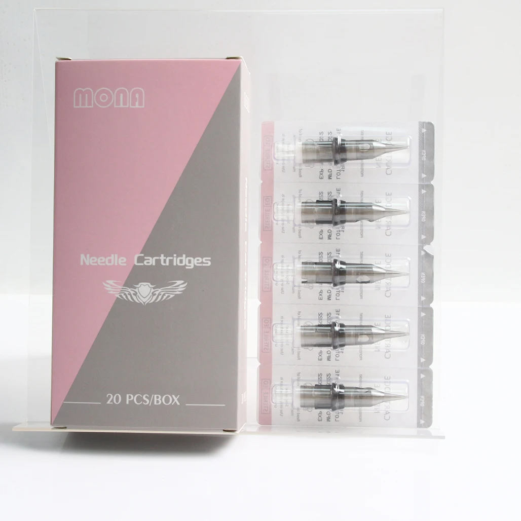 Gray Disposable Sterilized Safety Tattoo pmu Needle Cartridge SMP for natural nano powder ombre brows hairstroke makeup