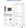 Portable Dryer, 35LB Capacity-67Inch Clothes Dryer (Anion), 1600W-3 Tier Foldable Portable Clothes Dryer Rack, Energy Saving 6