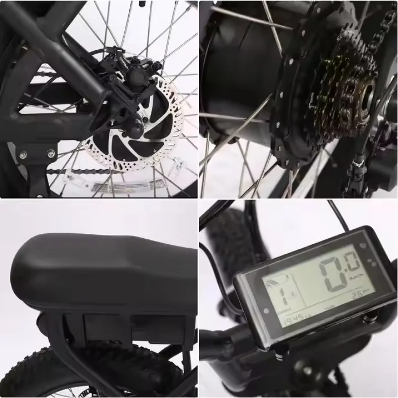 1000W Alloy Aluminum Fat Bike 7 Speed Ebike Off Road 20Inch Tires Mountain Bicycle Electric Bike Single Motor Electric Bikes